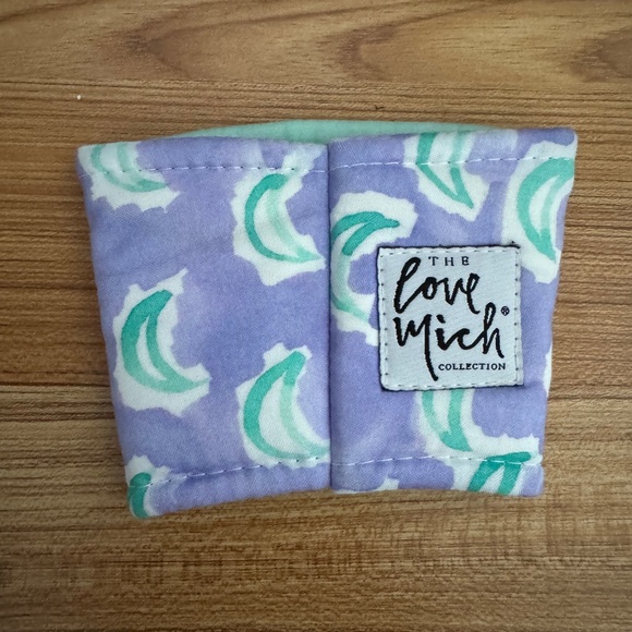 Love Mich Coffee Cozy - Small Purple Moons - Picture 1 of 2